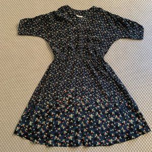 Tucker NYC Market Dress - XL, Green Floral, Silk